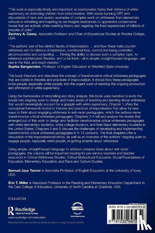Tanner, Samuel Jaye, Miller, Erin T. - Storytelling and Improvisation as Anti-Racist Pedagogies