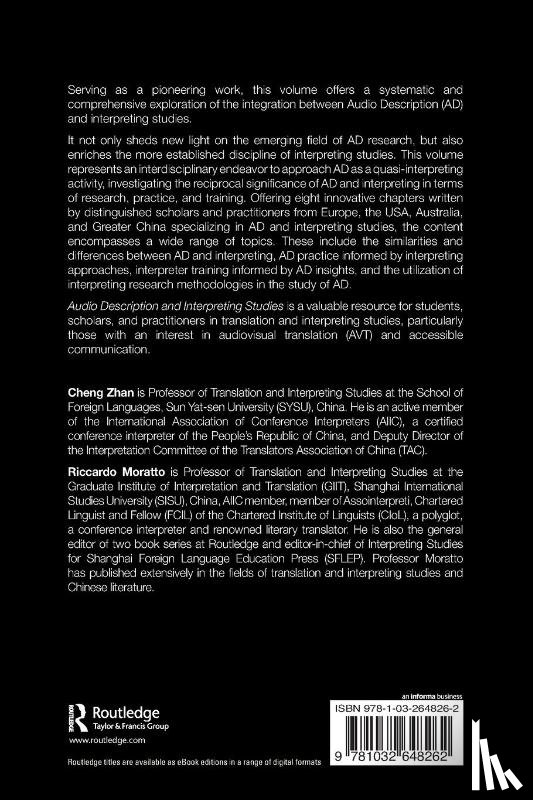  - Audio Description and Interpreting Studies