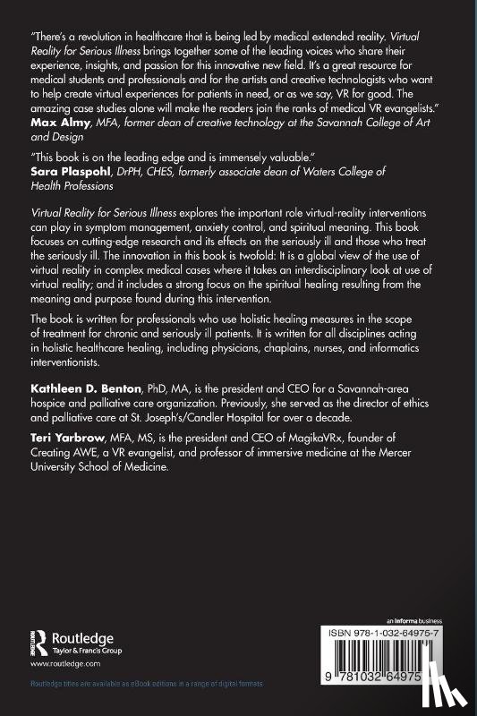  - Virtual Reality for Serious Illness