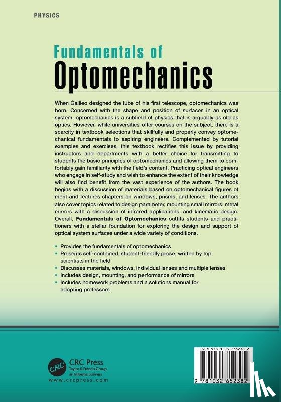 Vukobratovich, Daniel, Yoder, Paul - Fundamentals of Optomechanics