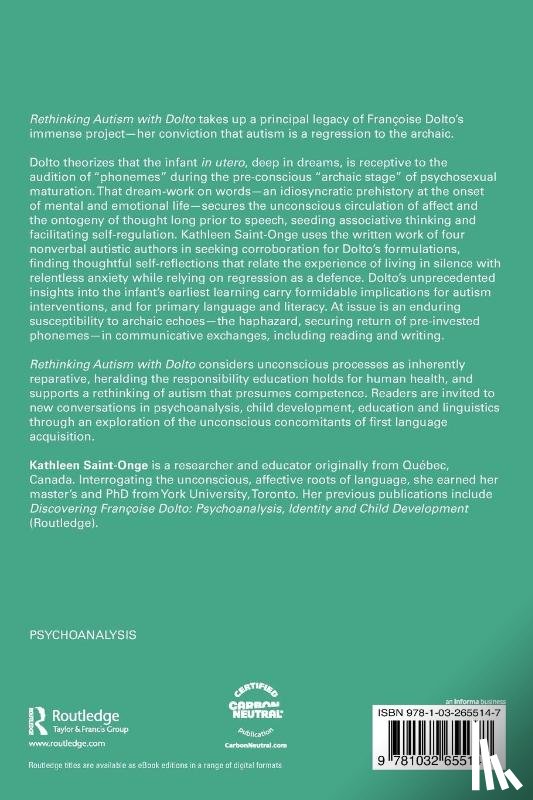 Saint-Onge, Kathleen - Rethinking Autism with Dolto