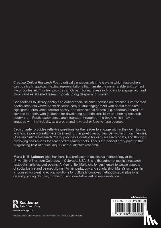 Lahman, Maria K. E. - Creating Critical Research Poetry