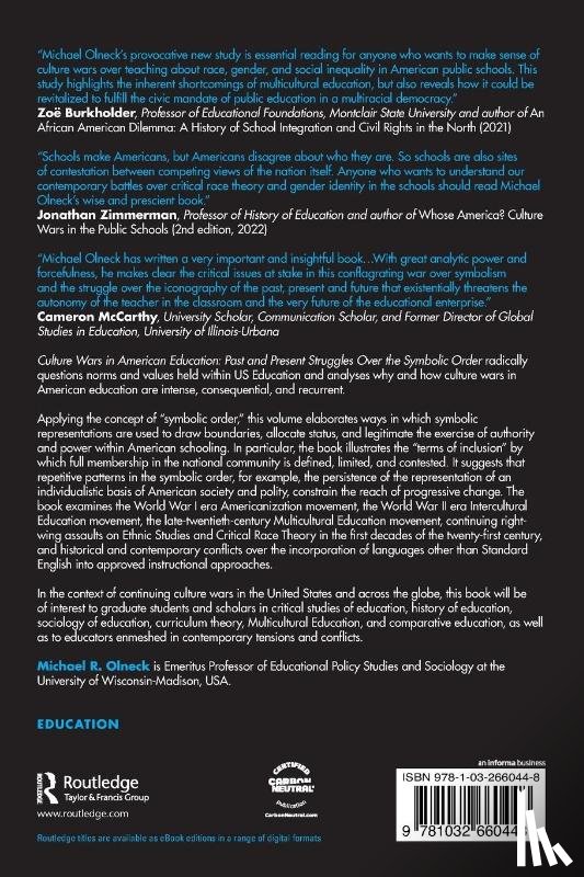 Olneck, Michael R. - Culture Wars in American Education