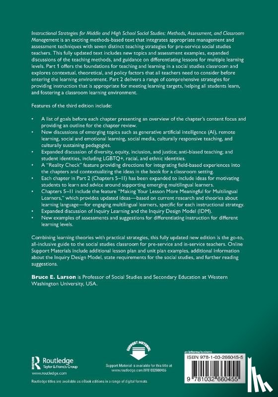 Larson, Bruce E. (Western Washington University - Instructional Strategies for Middle and High School Social Studies