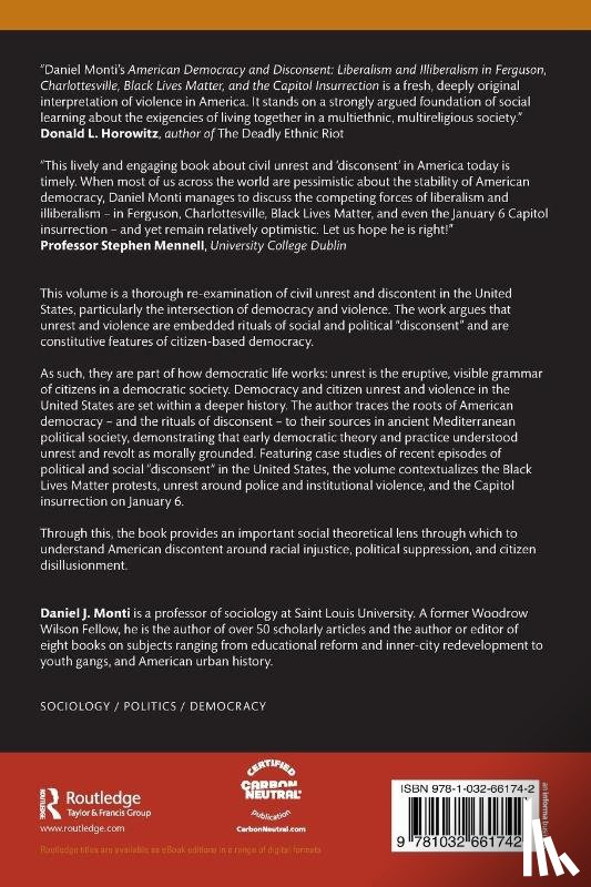 Monti, Daniel - American Democracy and Disconsent