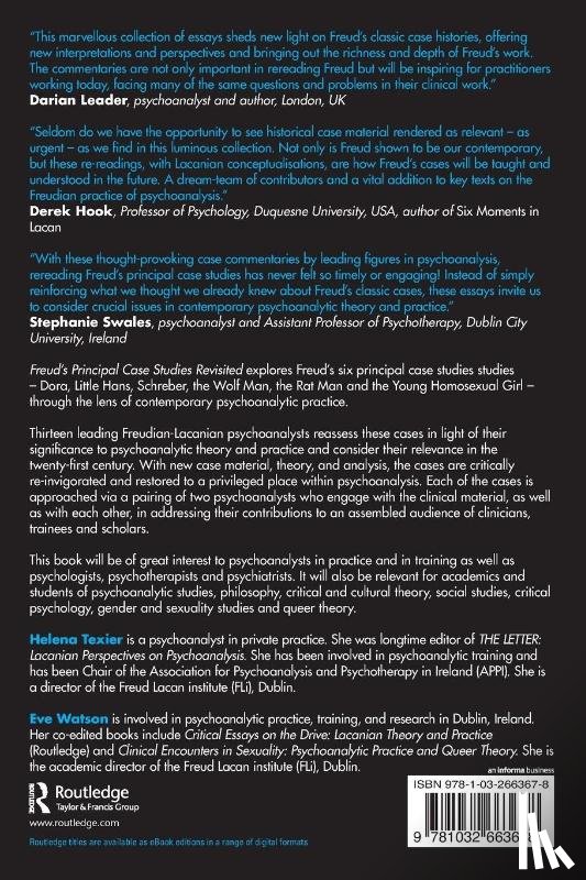  - Freud’s Principal Case Studies Revisited
