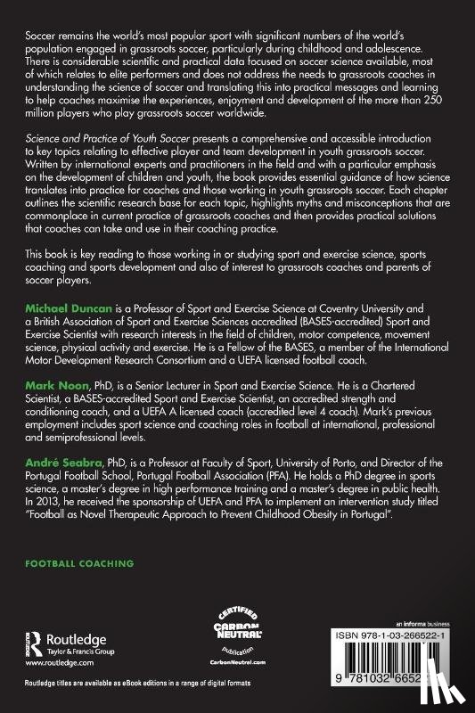  - Science and Practice of Youth Soccer