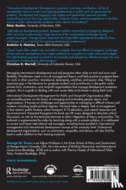 Guess, George M. (George Mason University - International Development Management for Public and Nonprofit Organizations