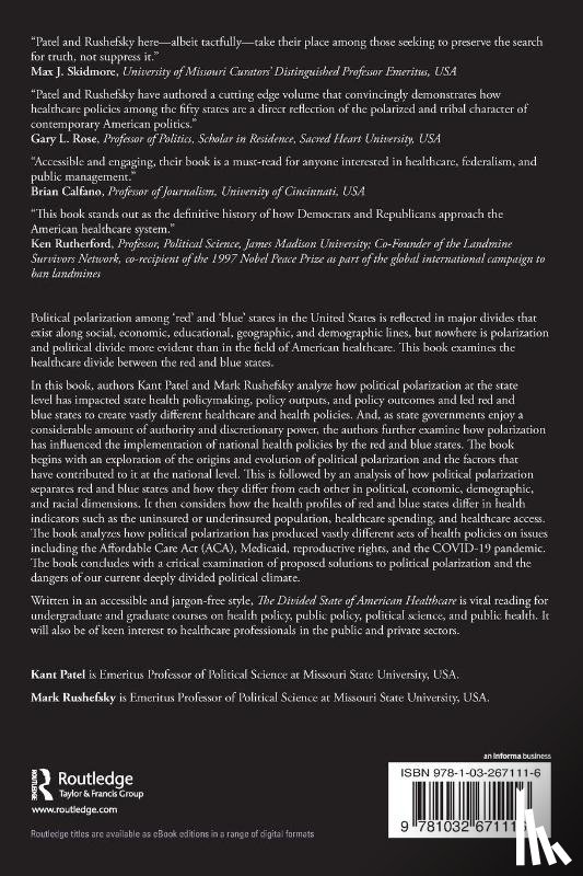 Patel, Kant, Rushefsky, Mark E (Missouri State University - The Divided State of American Healthcare