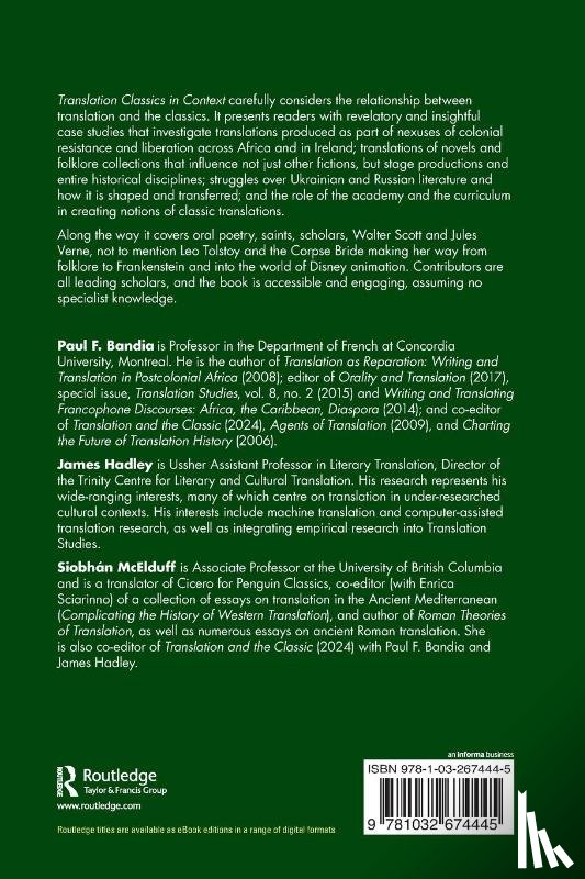  - Translation Classics in Context