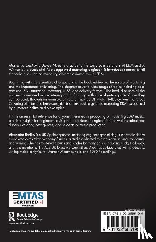 Bartles, Alexandra - Mastering Electronic Dance Music