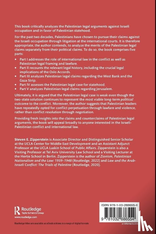 Zipperstein, Steven E. (UCLA Center for Middle East Development - The Legal Case for Palestine