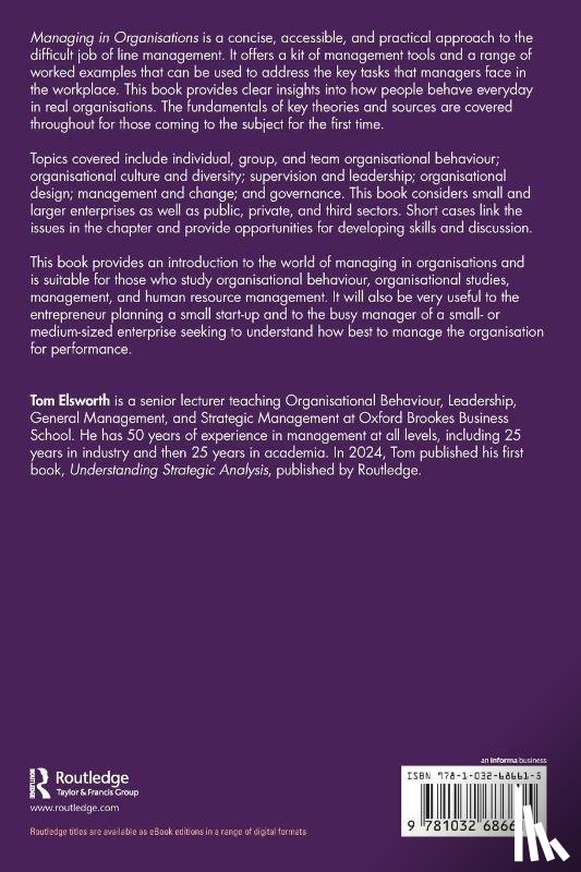 Elsworth, Tom - Managing in Organisations