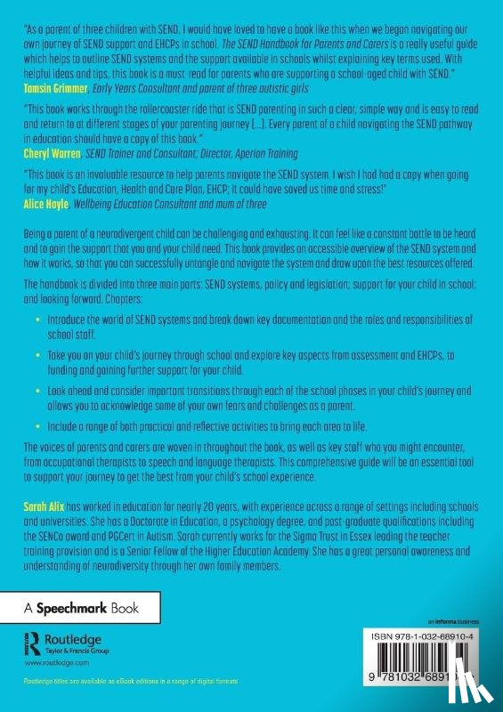 Alix, Sarah - The SEND Handbook for Parents and Carers