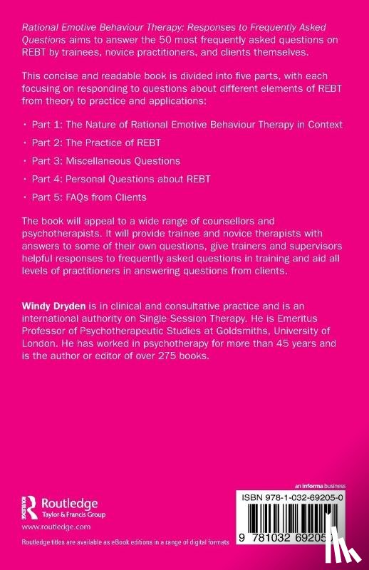 Dryden, Windy - Rational Emotive Behaviour Therapy