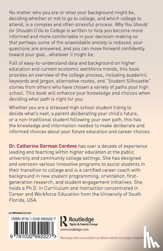 Cordova, Catherine Gorman - Why You Should (or Shouldn’t) Go to College