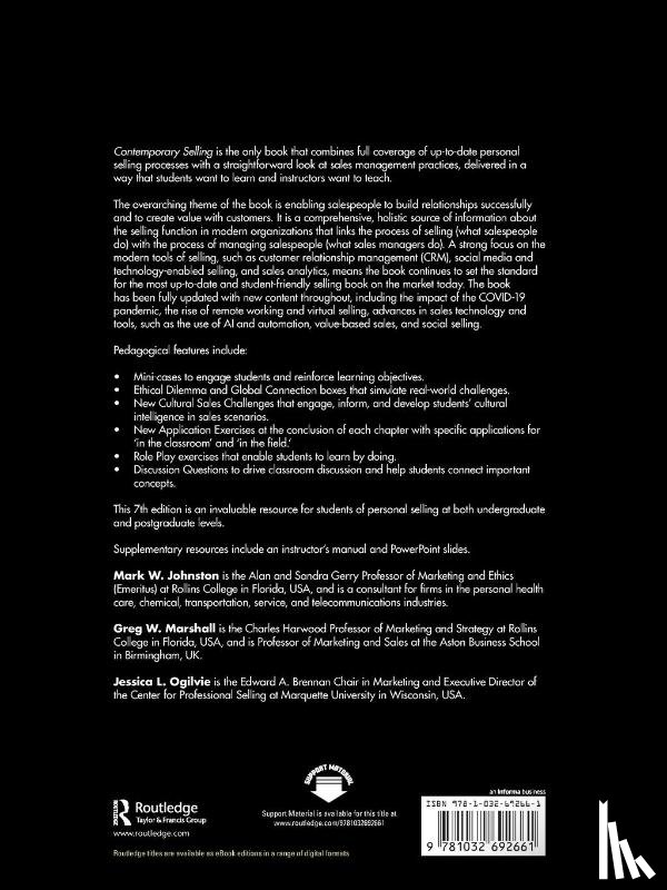 Johnston, Mark W. (Rollins College, Marshall, Greg W. (Rollins College, Ogilvie, Jessica L. - Contemporary Selling