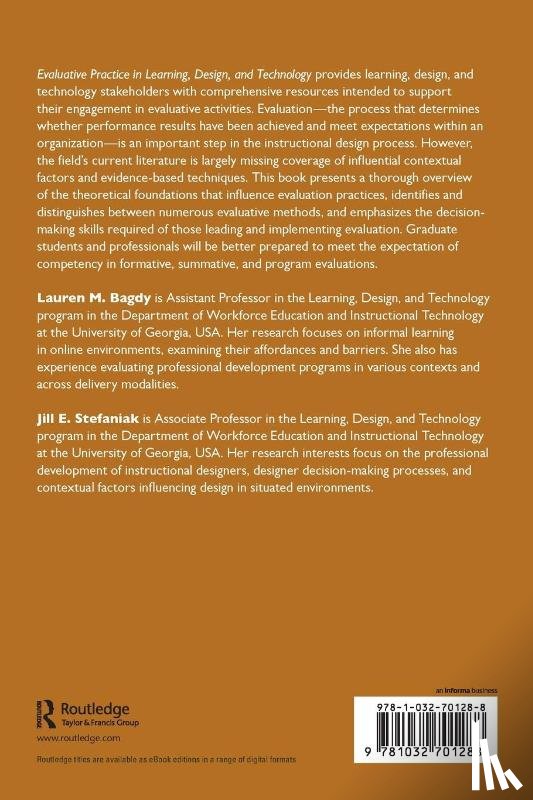 Bagdy, Lauren M., Stefaniak, Jill E. - Evaluative Practice in Learning, Design, and Technology