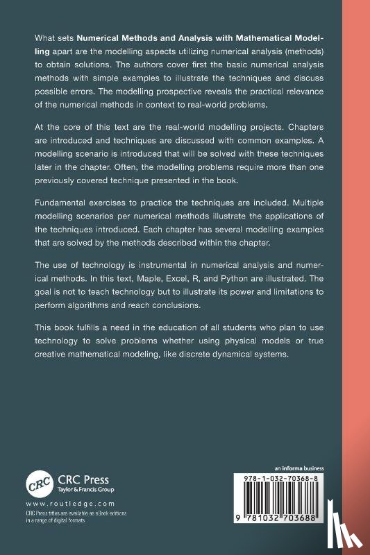 Fox, William P. (U.S. Naval Post Graduate School), West, Richard D. - Numerical Methods and Analysis with Mathematical Modelling