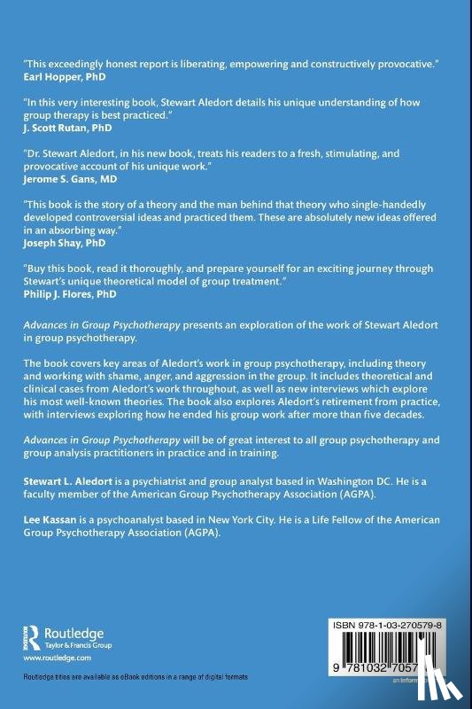 Aledort, Stewart L. - Advances in Group Psychotherapy