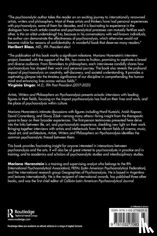 Horenstein, Mariano - Artists, Writers and Philosophers on Psychoanalysis