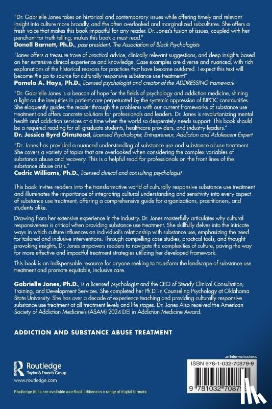 Jones, Gabrielle - Culturally Responsive Substance Use Treatment
