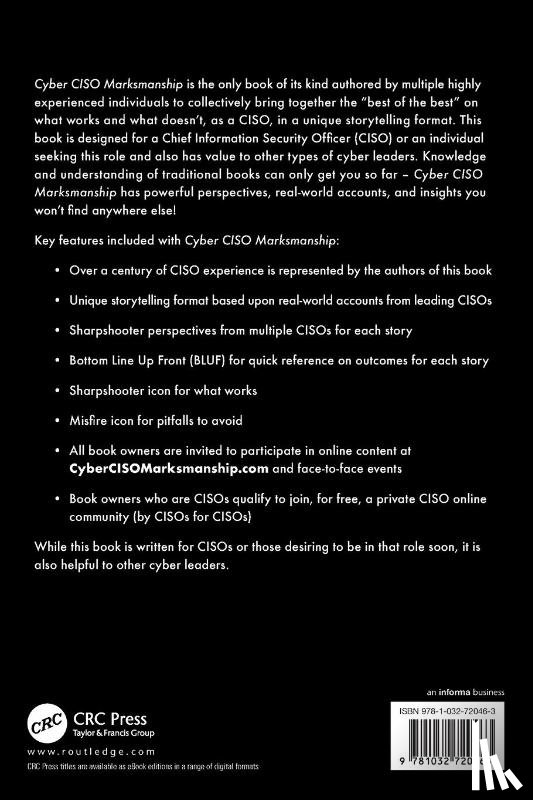 Dunham, Ken (iSIGHT Partners, Johnson, James, McComb, Joseph, Elrod, Jason - Cyber CISO Marksmanship