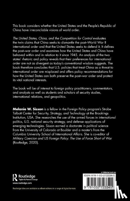 Sisson, Melanie W. (Brookings Institution - The United States, China, and the Competition for Control