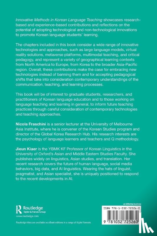  - Innovative Methods in Korean Language Teaching