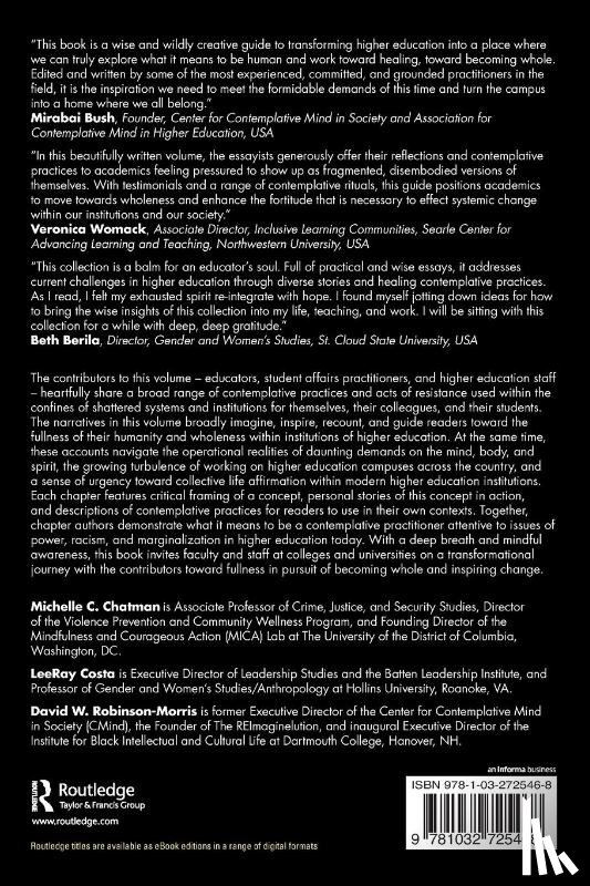  - Contemplative Practices and Acts of Resistance in Higher Education