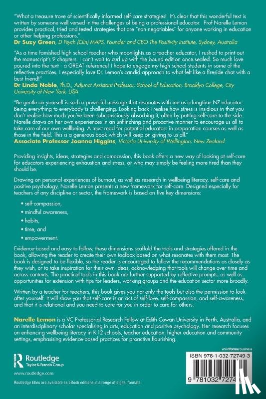 Lemon, Narelle (Edith Cowan University - The ‘How’ of Self-Care for Teachers