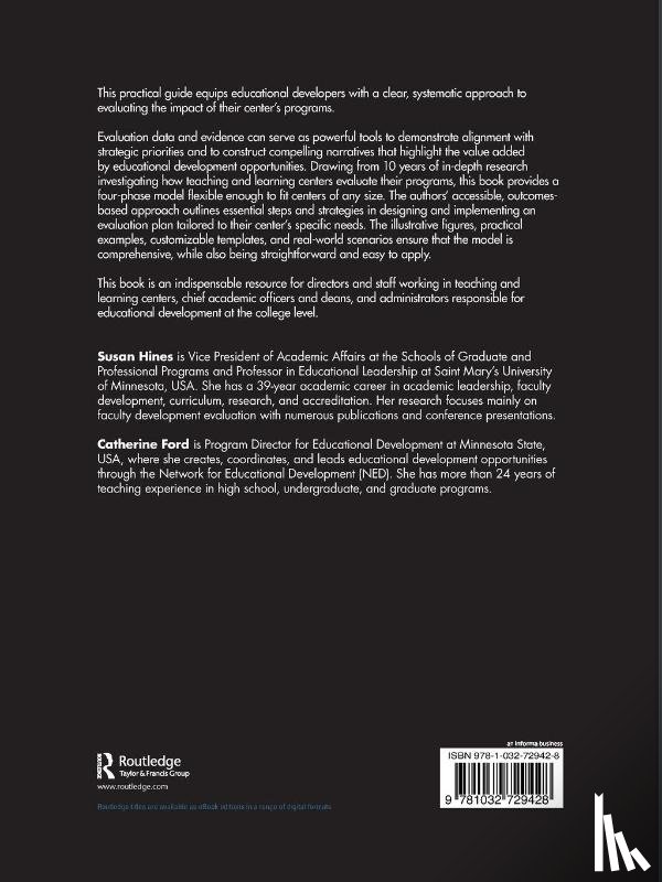 Hines, Susan, Ford, Catherine - Designing and Implementing Program Evaluation for Teaching and Learning Centers
