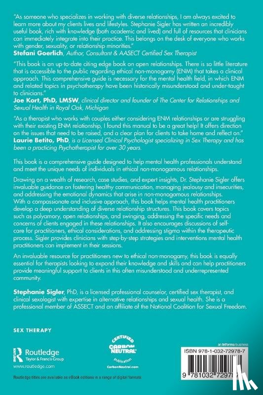 Sigler, Stephanie - The Clinician's Guide to Ethical Non-Monogamous Relationships