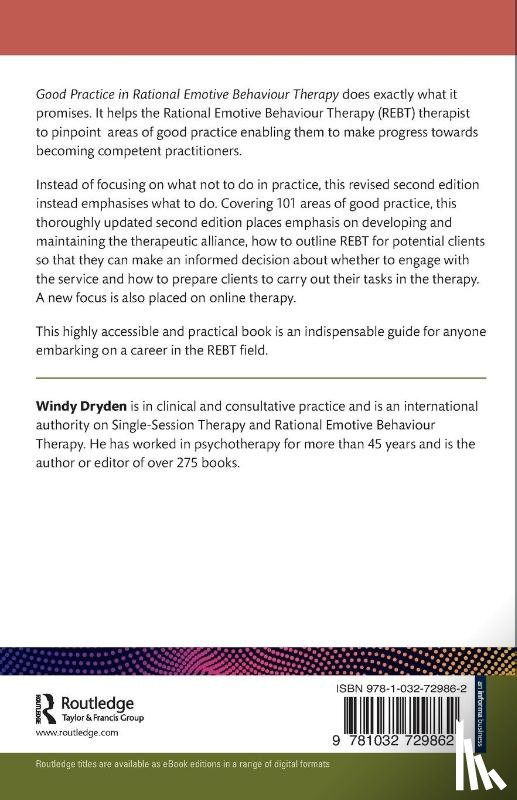 Dryden, Windy (Goldsmiths - Good Practice in Rational Emotive Behaviour Therapy