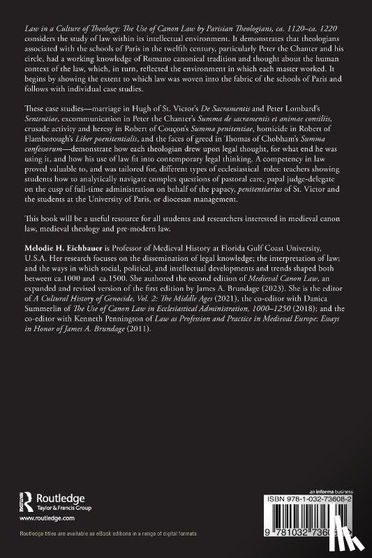 Eichbauer, Melodie H. - Law in a Culture of Theology