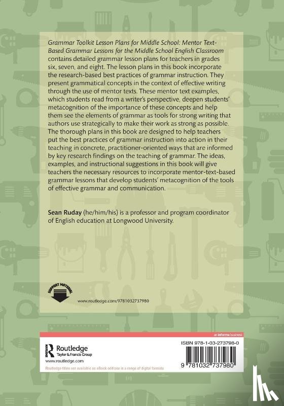 Ruday, Sean (Longwood University - Grammar Toolkit Lesson Plans for Middle School