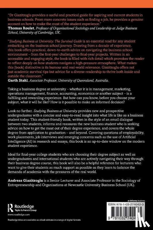 Giazitzoglu, Andreas - Studying Business at University