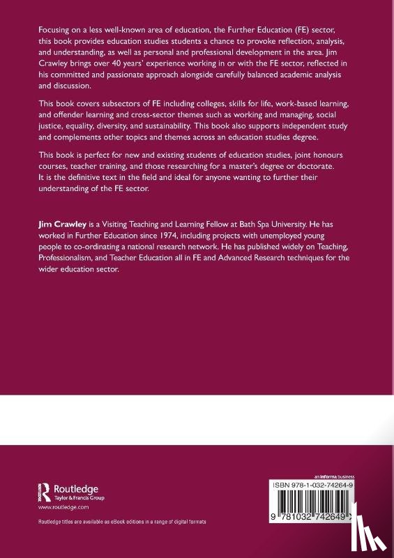 Crawley, Jim - Understanding the Further Education Sector