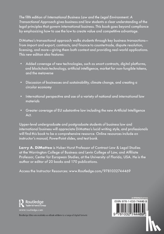A. DiMatteo, Larry - International Business Law and the Legal Environment