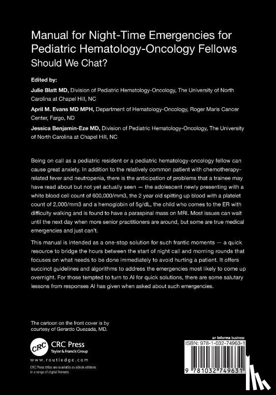  - Manual for Night-Time Emergencies for Pediatric Hematology-Oncology Fellows