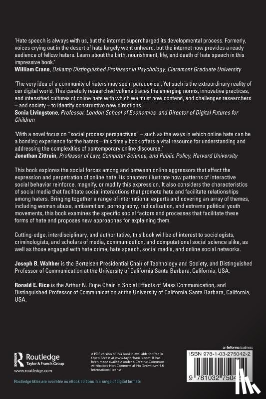  - Social Processes of Online Hate