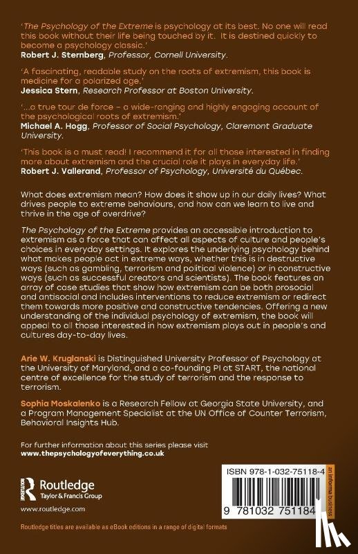 Kruglanski, Arie W. (University of Maryland), Moskalenko, Sophia - The Psychology of the Extreme