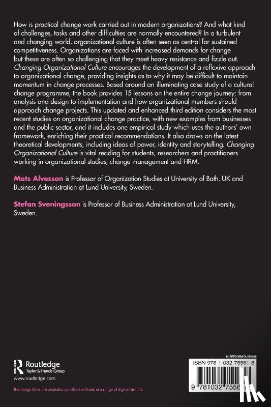 Alvesson, Mats (Lund University, Sveningsson, Stefan (Lund University - Changing Organizational Culture