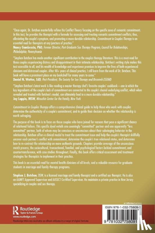 Betchen, Stephen J. - Commitment in Couples Therapy