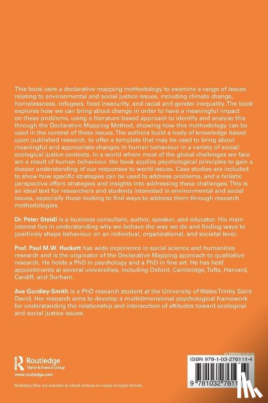 Steidl, Peter, Hackett, Paul M.W., Gordley-Smith, Ava (University of Wales Trinity Saint David - Environmental and Social Justice Issues