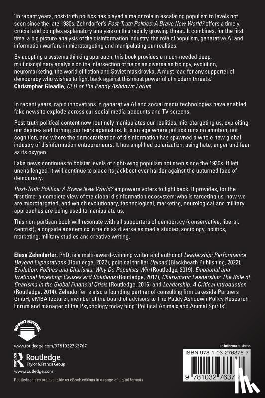 Zehndorfer, Elesa (University of Greenwich Business School - Post-Truth Politics