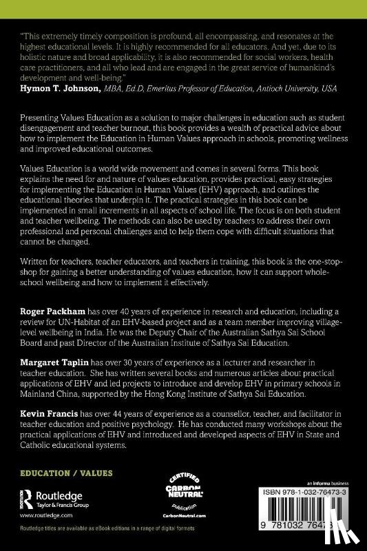  - How Values Education Can Improve Student and Teacher Wellbeing