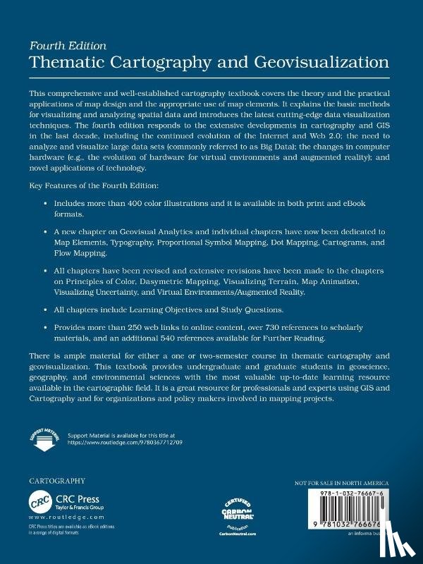 Slocum, Terry A (University of Kansas USA), McMaster, Robert B, Kessler, Fritz C (Pennsylvania State University Pa USA) - Thematic Cartography and Geovisualization