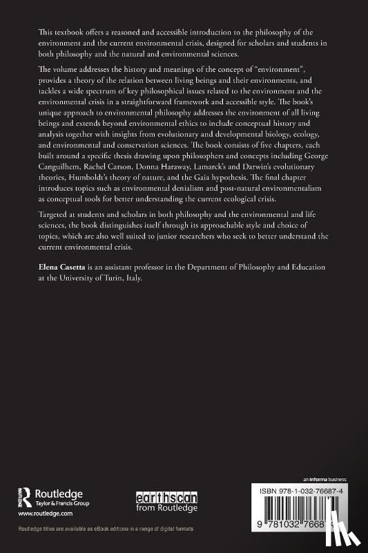 Casetta, Elena - Philosophy of the Environment