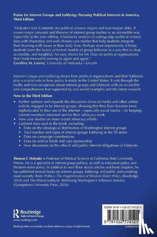 Holyoke, Thomas T. - Interest Groups and Lobbying